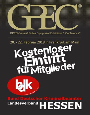 GPEC 2018 | Kostenloser Eintritt für BDK Mitglieder GPEC 2018 | Kostenloser Eintritt für BDK Mitglieder