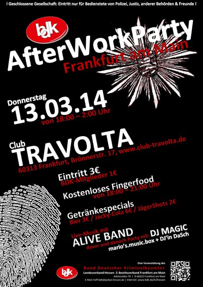 AfterWorkParty am 13.03.14 in Frankfurt am Main
