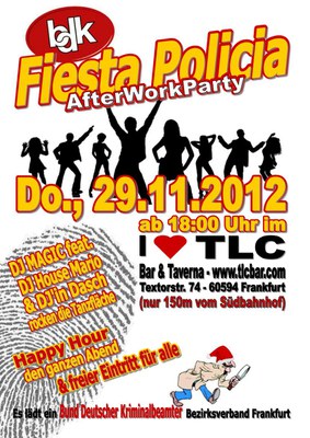 AfterWorkParty des BzV Frankfurt am Do., 29.11.12 AfterWorkParty des BzV Frankfurt am Do., 29.11.12