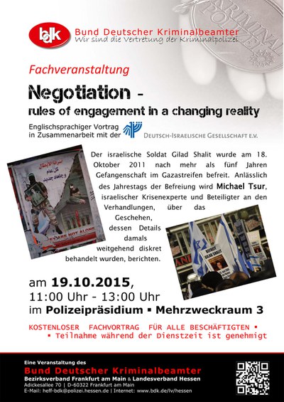 BDK Fachveranstaltung am 19.10.15 im Polizeipräsidium Frankfurt am Main