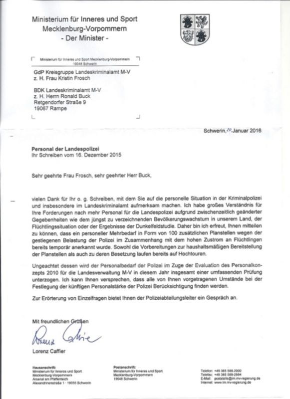 BDK und GdP weiter im Gespräch mit dem Ministerium beim Thema Personal