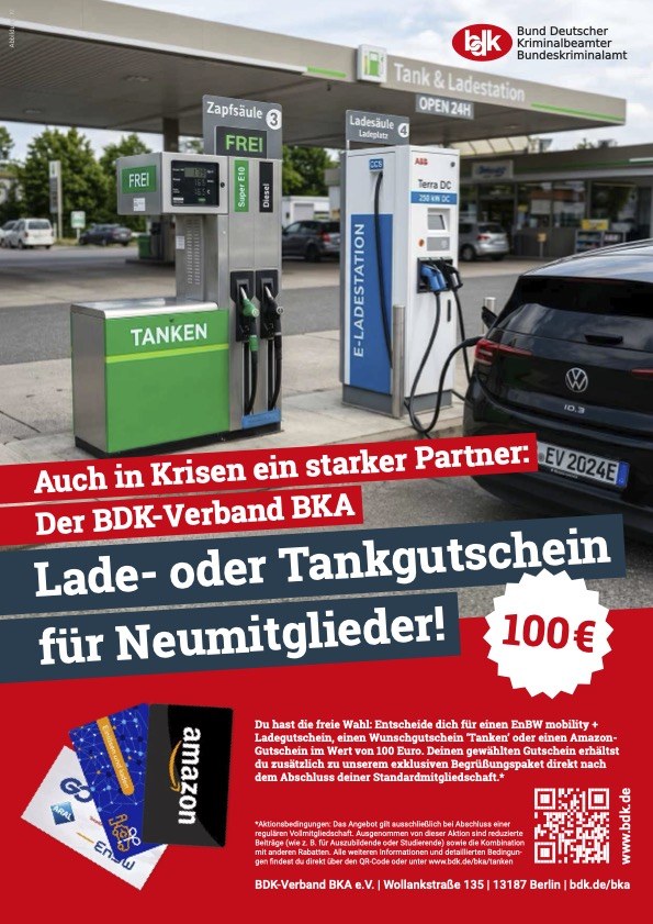 Plakat Mitgliederwerbeaktion Lade- oder Tankbonus
