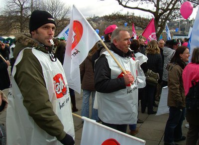BDK beim Stuttgarter Protestmarsch