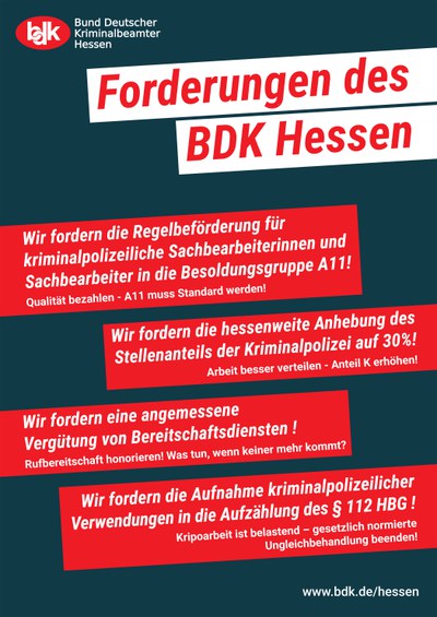 Die Kripo ist nur im Fernsehen toll - Kampagne des BDK Hessen zur Steigerung der Attraktivität der Kriminalpolizei 