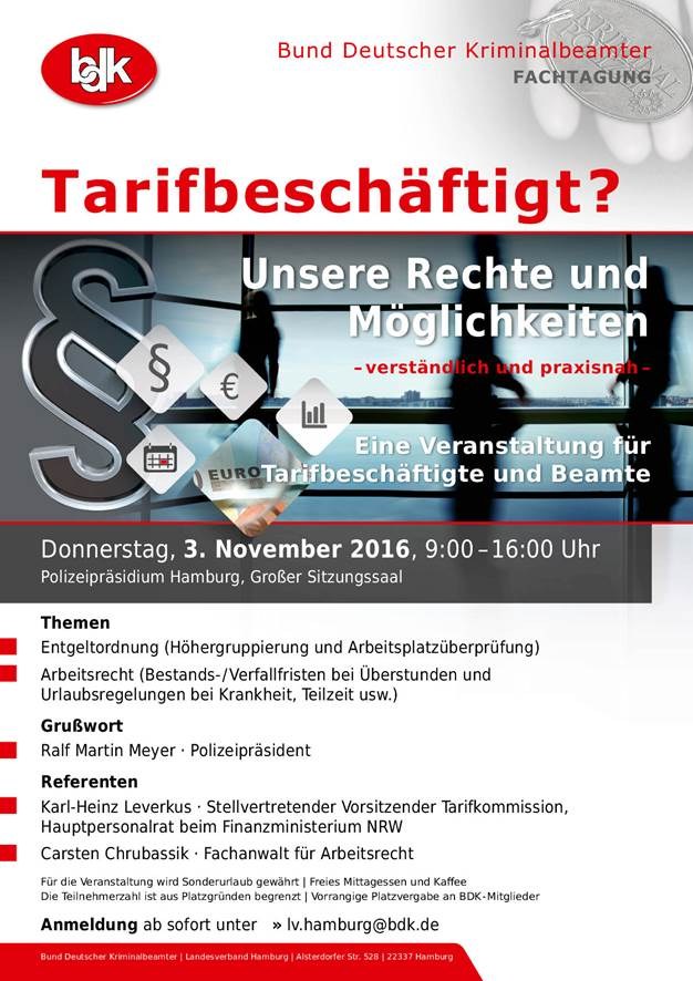 Fachtagung - „TARIFBESCHÄFTIGT? Unsere Rechte und Möglichkeiten“
