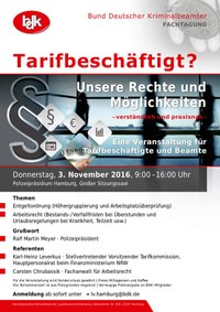 Fachtagung - „TARIFBESCHÄFTIGT? Unsere Rechte und Möglichkeiten“