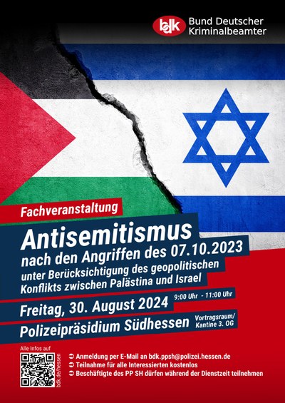 Fachveranstaltung „Antisemitismus nach den Angriffen des 07.10.2023" Fachveranstaltung „Antisemitismus nach den Angriffen des 07.10.2023"