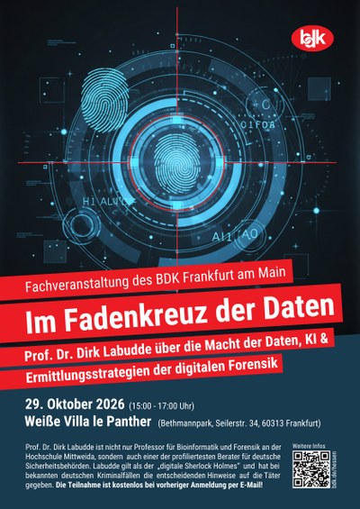 Fachveranstaltung "Im Fadenkreuz der Daten" am 29.10.2026 in Frankfurt am Main