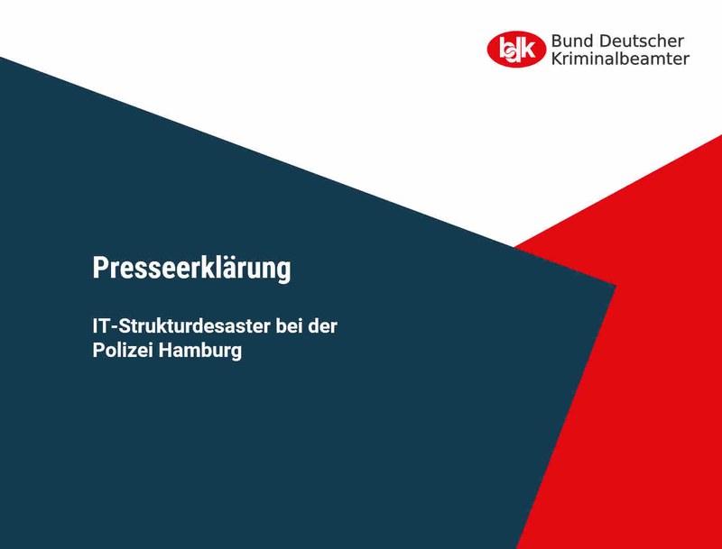 IT-Strukturdesaster der Polizei Hamburg – Polizeiführung redet Probleme klein! IT-Strukturdesaster der Polizei Hamburg – Polizeiführung redet Probleme klein!