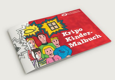 Kripo Kindermalbuch nun auch in Gebärdensprache