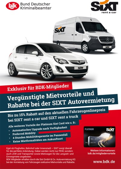 Neue Kooperation mit SIXT