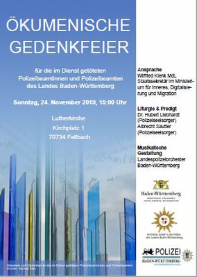 Ökumenische Gedenkfeier Ökumenische Gedenkfeier
