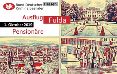 BDK Hessen: Pensionärsausflug nach Fulda am 01. Oktober 2019 BDK Hessen: Pensionärsausflug nach Fulda am 01. Oktober 2019