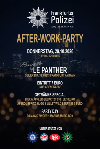 Polizei After-Work-Party am 29.10.26