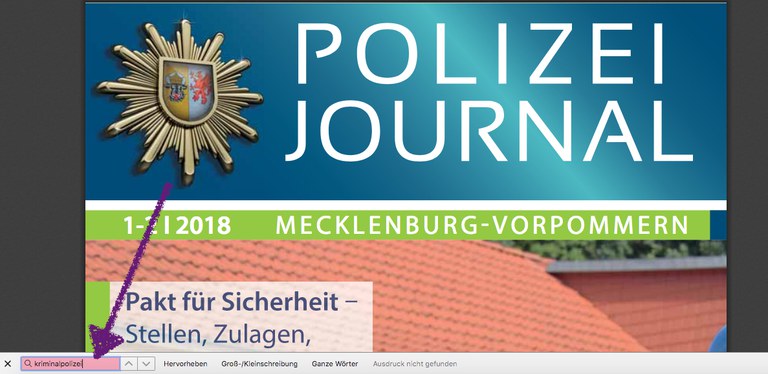 Polizei-Journal - Da fehlt doch was! Polizei-Journal - Da fehlt doch was!