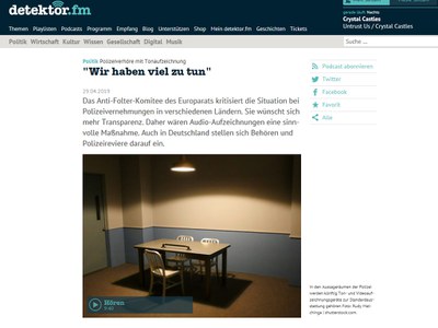 Polizeiverhöre mit Tonaufzeichnungen - es gibt viel zu tun Polizeiverhöre mit Tonaufzeichnungen - es gibt viel zu tun