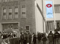 Protestaktion in Freiburg im Breisgau