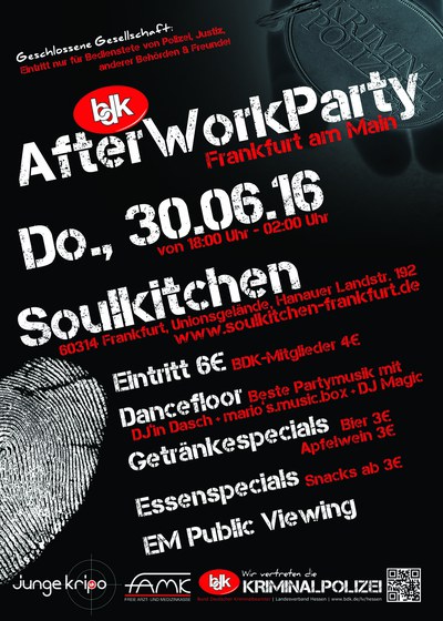 Save the Date: BDK AfterWorkParty am 30.06.16 in Frankfurt am Main