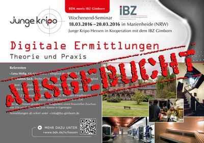 Seminar DIGITALE ERMITTLUNGEN der Jungen Kripo Hessen ist AUSGEBUCHT!