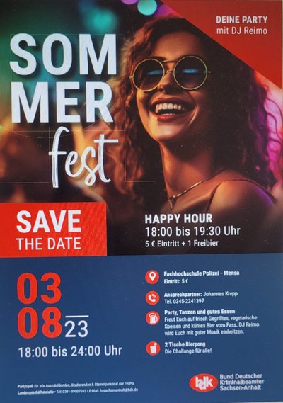 Sommerfest an der Fachhochschule der Polizei in Aschersleben