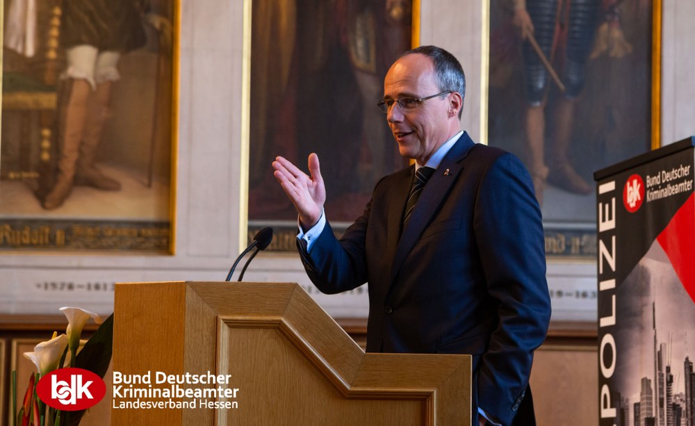 Staatsminister Beuth gratuliert BDK Hessen zum 50-jährigen Bestehen