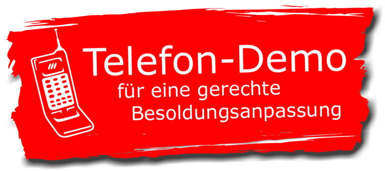 Telefon-Demo zur Besoldungsanpassung Telefon-Demo zur Besoldungsanpassung