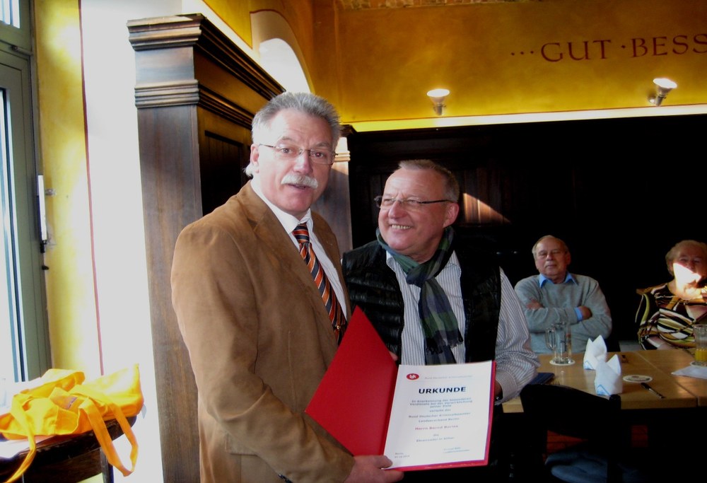 Traditionelles „Eisbein-Essen“ der Pensionäre/Renter /-innen des BDK-Landesverbands Berlin am 17.03.2016 im Restaurant „Paulaner“