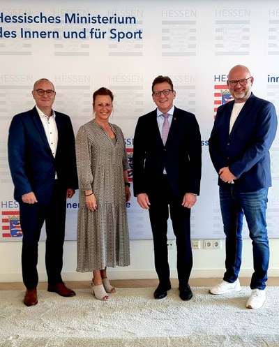 Treffen mit Staatssekretär Stefan Sauer im Hessischen Ministerium des Inneren und für Sport