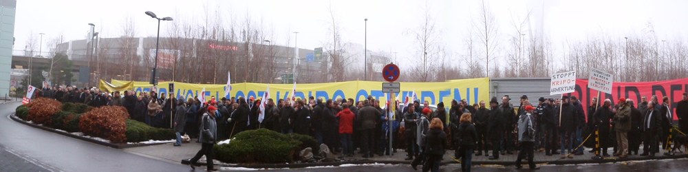 Protestkundgebung zum Neujahrsempfang der FDP am 17.01.2010