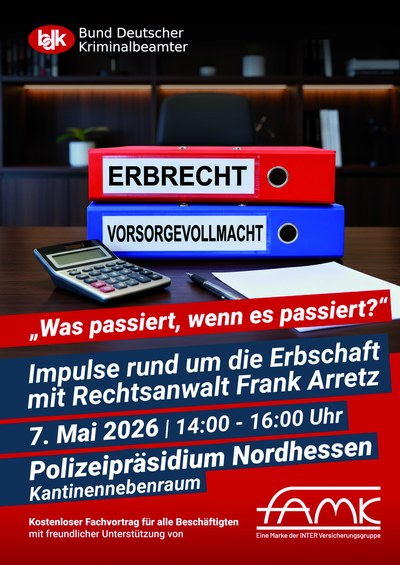 „Was passiert, wenn es passiert? - Impulse rund um die Erbschaft"