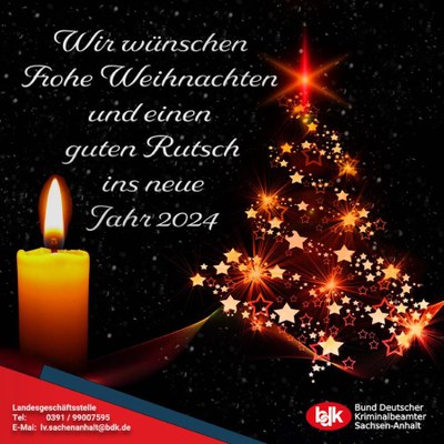 Weihnachtsgrüße des Landesvorsitzenden Weihnachtsgrüße des Landesvorsitzenden