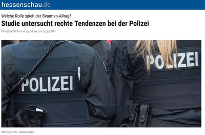Welche Rolle spielt der Beamten-Alltag? Studie untersucht rechte Tendenzen bei der Polizei Welche Rolle spielt der Beamten-Alltag? Studie untersucht rechte Tendenzen bei der Polizei