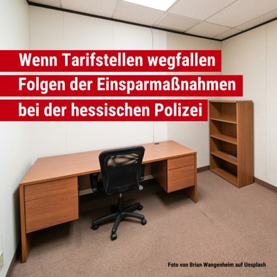 Wenn Tarifstellen wegfallen – Folgen der Einsparmaßnahmen für die hessische Polizei