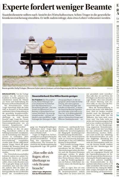 Zur Renten- und Beamten-Debatte