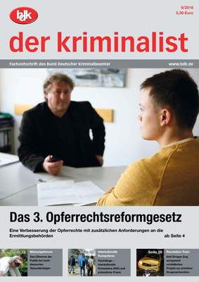 "der kriminalist" 09/2016 "der kriminalist" 09/2016