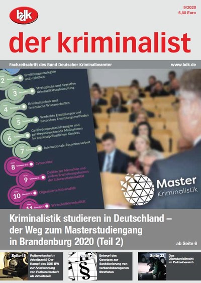 der kriminalist 09-2020 der kriminalist 09-2020
