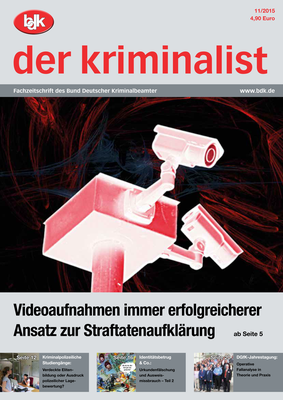 "der kriminalist" 11/2015 "der kriminalist" 11/2015