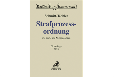 Strafprozessordnung mit GVG und Nebengesetzen Strafprozessordnung mit GVG und Nebengesetzen