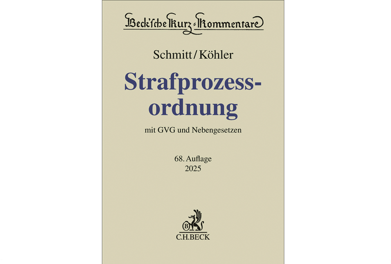 Strafprozessordnung mit GVG und Nebengesetzen Strafprozessordnung mit GVG und Nebengesetzen