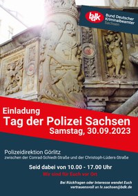 Einladung - Tag der Polizei Sachsen
